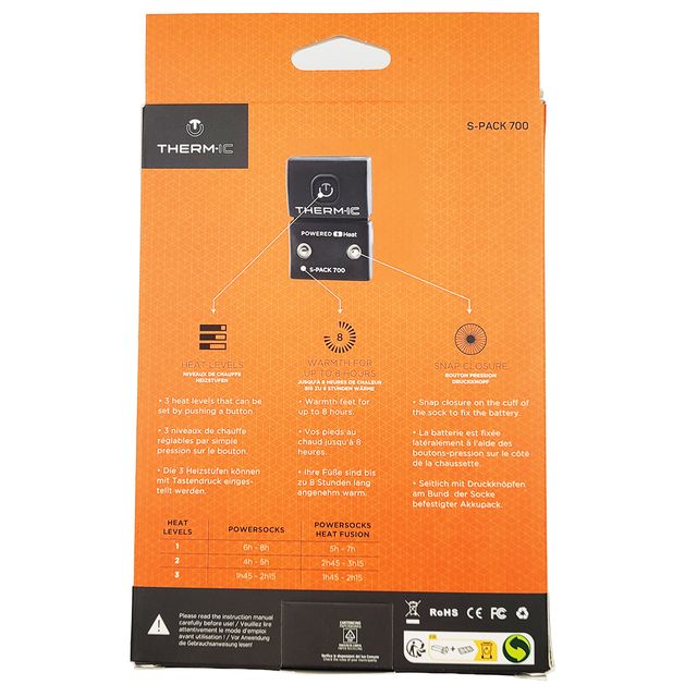 Therm-Ic S.E.T Akkukäyttöiset Pyöräilysukat + S-Pack 700 Akut